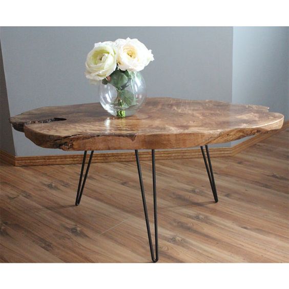 قیمت میز چوبی با پایه فلزی